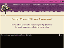Tablet Screenshot of darkcrystal.com